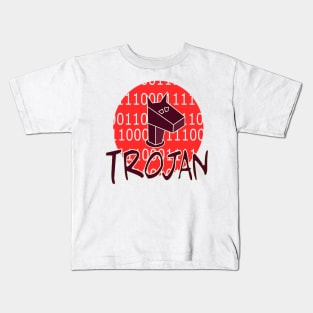 trojan: Ethical Hacker Online Cyber Expert Kids T-Shirt